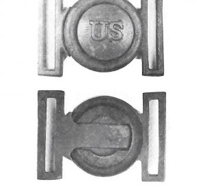 US Artillery Belt Buckle Tongue - Marked "Storms"