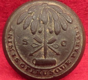 South Carolina State Seal Coat Button