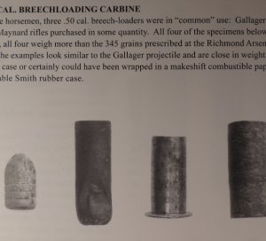 Confederate .50 Caliber Breechloading Carbine Bullet