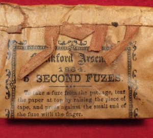 1864 Frankford Arsenal 5 Second Fuze Pack