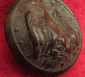 Confederate Army Officer Button