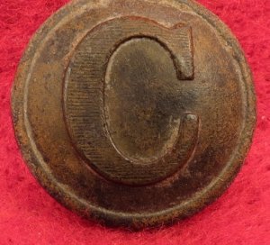 Confederate Cavalry - Lined "C" Button