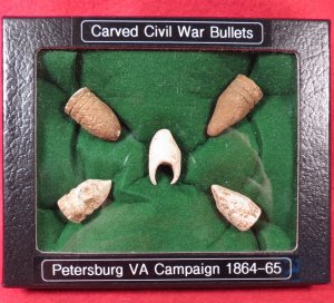 Carved Civil War Bullets