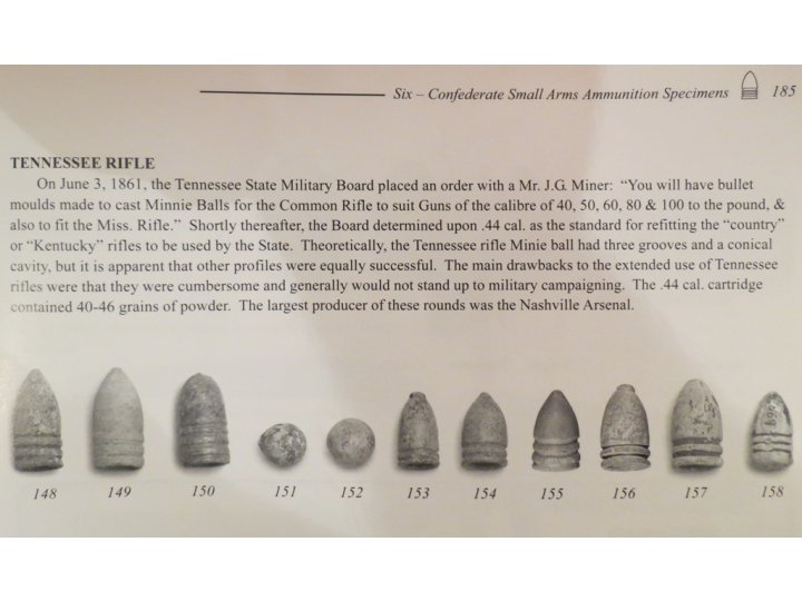 Tennessee Rifle Bullet