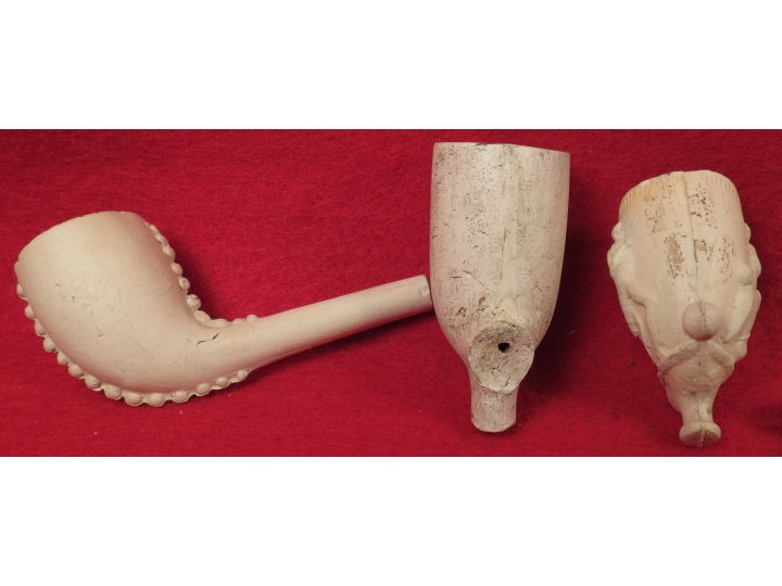 Seven Clay Pipe Bowls 