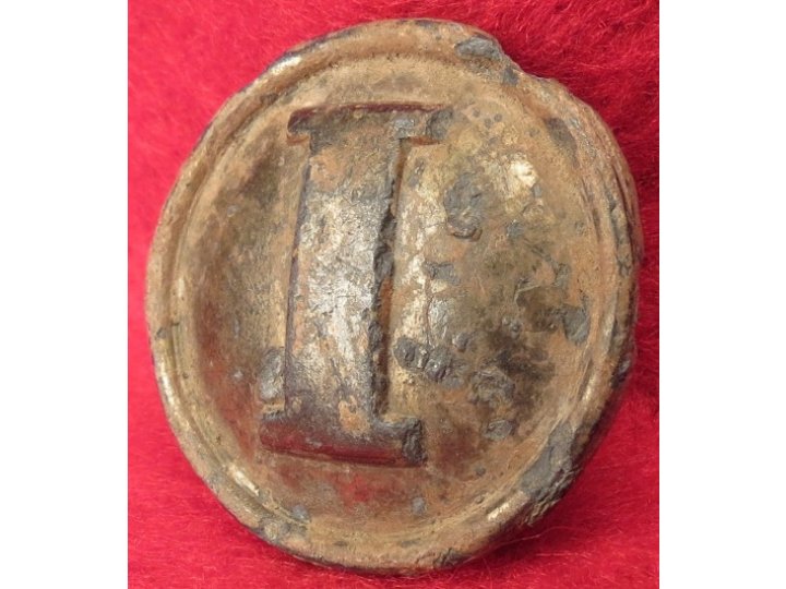 Confederate Infantry Pewter Coat Button