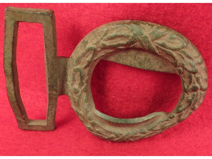 Confederate Wreath for Two-Piece Belt Buckle