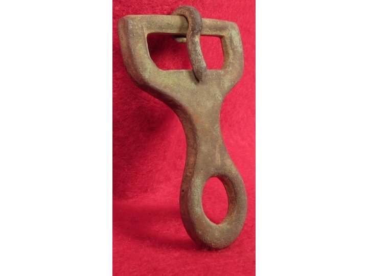 Confederate Isaacs Campbell Knapsack Buckle Portion 