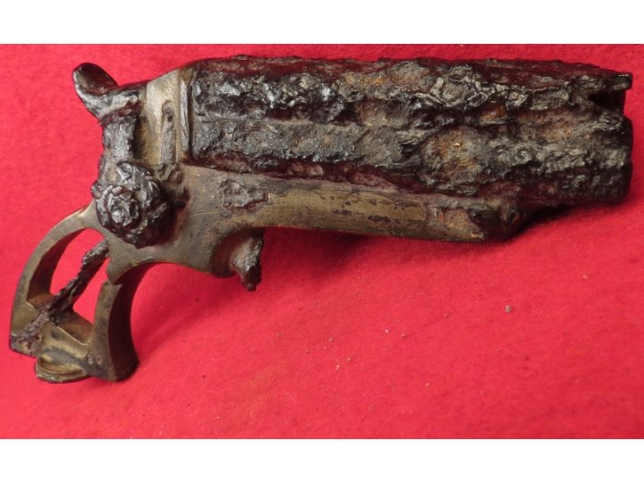 Excavated .32 Caliber Starr Four-Barrel Pepperbox Pistol - Second Model