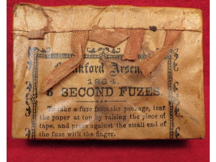 1864 Frankford Arsenal 5 Second Fuze Pack
