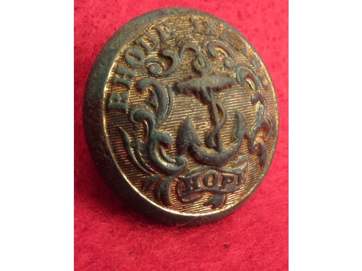 Rhode Island State Seal Coat Button