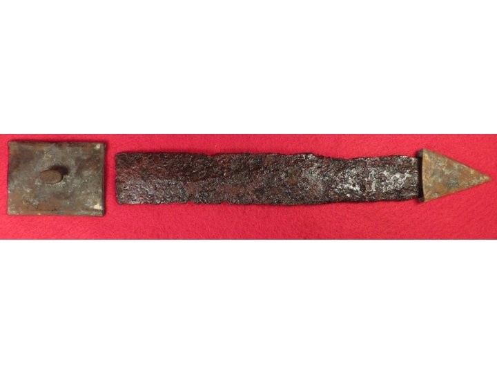 Confederate Side Knife with Scabbard Frog & Tip