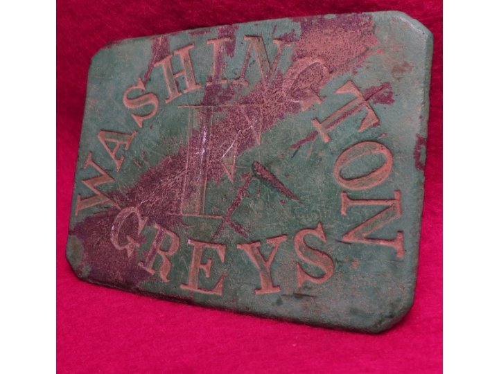  New York Militia "Washington Greys" Co F Waist Belt Plate 