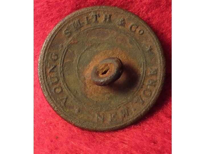 Virginia State Seal Militia Button