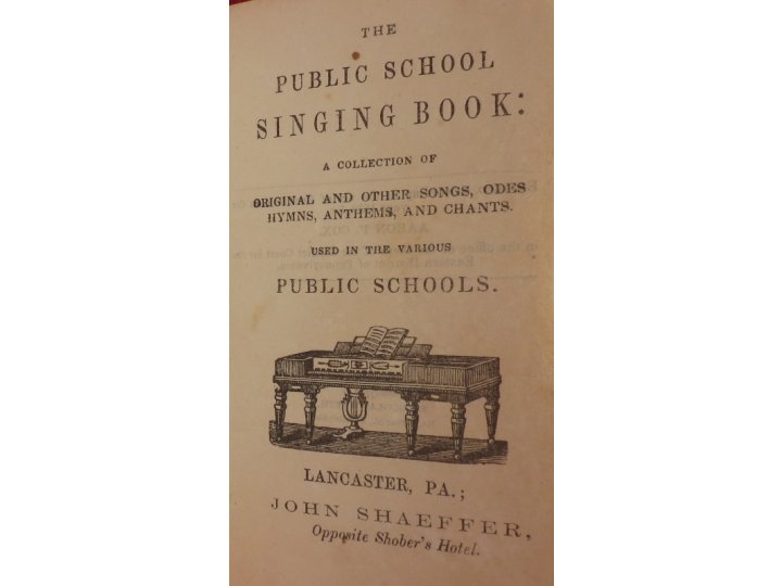 Public School Singing Book