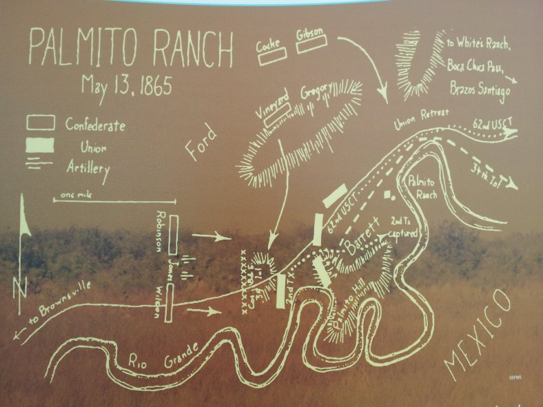 Battle of Palmito Ranch map