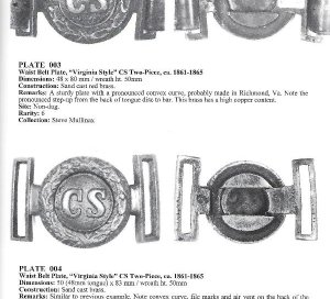 Confederate Belt Buckles & Plates - Expanded Edition - Out of Print