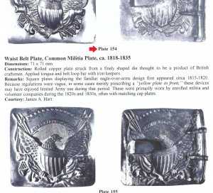  Pre-Civil War 1818-1835 Common Militia Belt Plate - High Quality