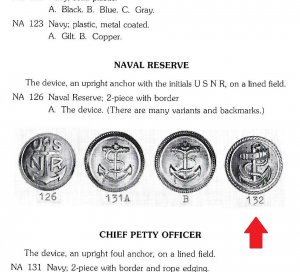 Navy Chief Petty Officer Button