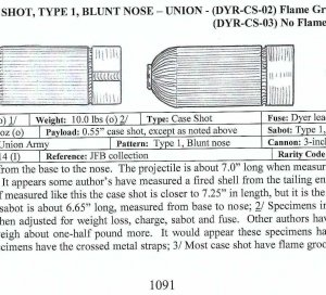Federal US 3-inch Type I Blunt Nose Dyer Case-Shot