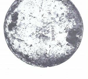 Eagle Plate Stamped H. A. DINGEE