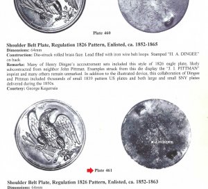 Eagle Plate Stamped H. A. DINGEE