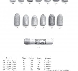 Fired .577 Caliber Enfield Bullet with Original Boxwood Plug 