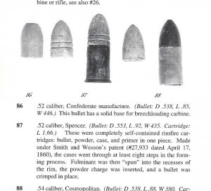 Spencer Carbine Cartridge - Excavated High Quality