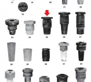 Confederate Time Fuze Adaptor for Rifled Projectile.