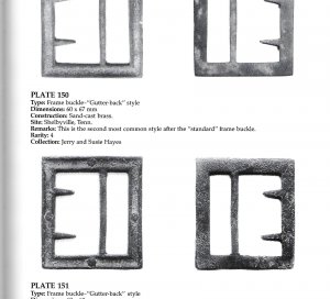 Confederate Frame Belt Buckle - "Gutter Back"