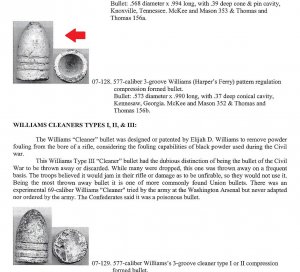 Federal .58 Caliber Williams Regulation Bullet - Herr's Ridge