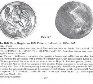 Eagle Plate - Stamped "W. H. WILKINSON / SPRINGFIELD, MASS" and "US"