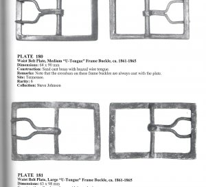 Confederate Frame Belt Buckle - "U" Tongue