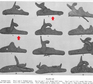 Pattern 1853 Enfield Rifle-Musket Lock Plate - Excavated