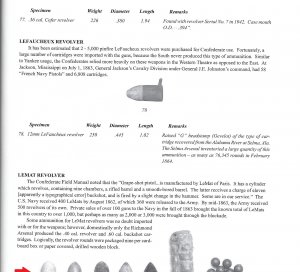 Confederate .40 Caliber LeMat Revolver Bullet - Identification Error