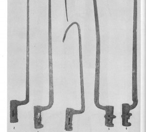 US Model 1855 Socket Bayonet - Hook - Wood Growth Remnant