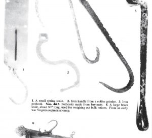 US Model 1855 Socket Bayonet - Hook - Wood Growth Remnant