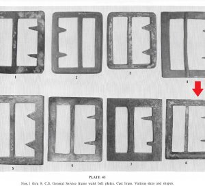 Confederate Frame Buckle Portion