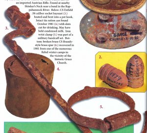 US Model 1855 Socket Bayonet - Hook - Wood Growth Remnant