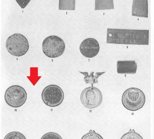 War of 1861 ID Tag - Albert J. Hill - Cavalryman
