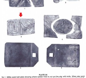 US Waist Belt Buckle - Camp Carved Artwork