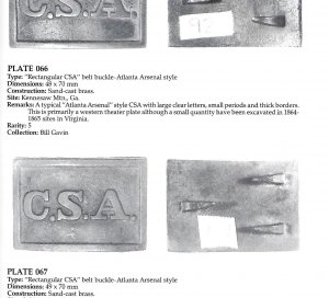 Confederate Belt Buckles & Plates - 1st Edition - Signed - Out of Print