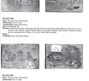 Confederate Belt Buckles & Plates - 1st Edition - Signed - Out of Print