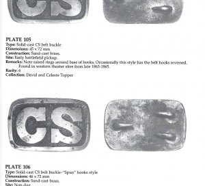 Confederate Belt Buckles & Plates - 1st Edition - Signed - Out of Print