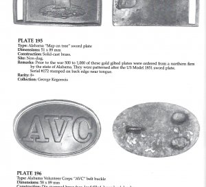 Confederate Belt Buckles & Plates - 1st Edition - Signed - Out of Print