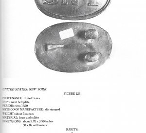 Plates and Buckles of the American Military 1795 -1874