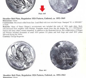Eagle Plate - Stamped "H. A. Dingee"