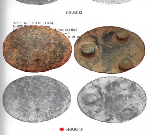 Pewter Waist Belt Plate ca. 1830 - Published in Three Reference Books
