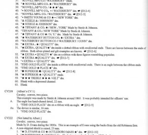 Uniform Buttons of the United States 1776 -1865 by Warren Tice - Signed by Author - Out of Print