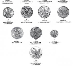 Uniform Buttons of the United States 1776 -1865 by Warren Tice - Signed by Author - Out of Print